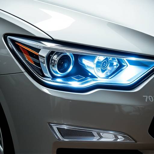 After: Crystal clear headlights after professional restoration at AutoCare Solutions